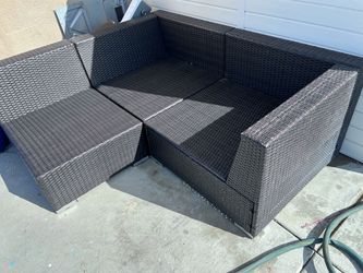Outdoor Wicker Sectional Sofa Set