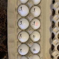 Used mixed dozen of Nike golf balls