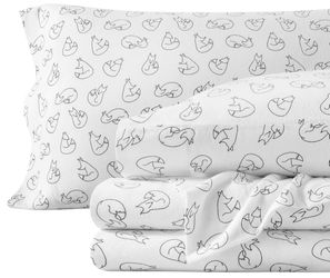 Feeling Foxy 100% Cotton Flannel Sheets Queen 