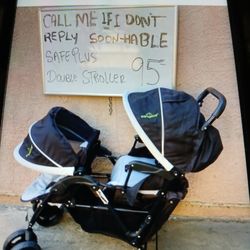 Safe plus  Double Stroller 