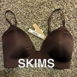 NWT Skims Teardrop Push Up Bra 32DD Cocoa $64 MSRP