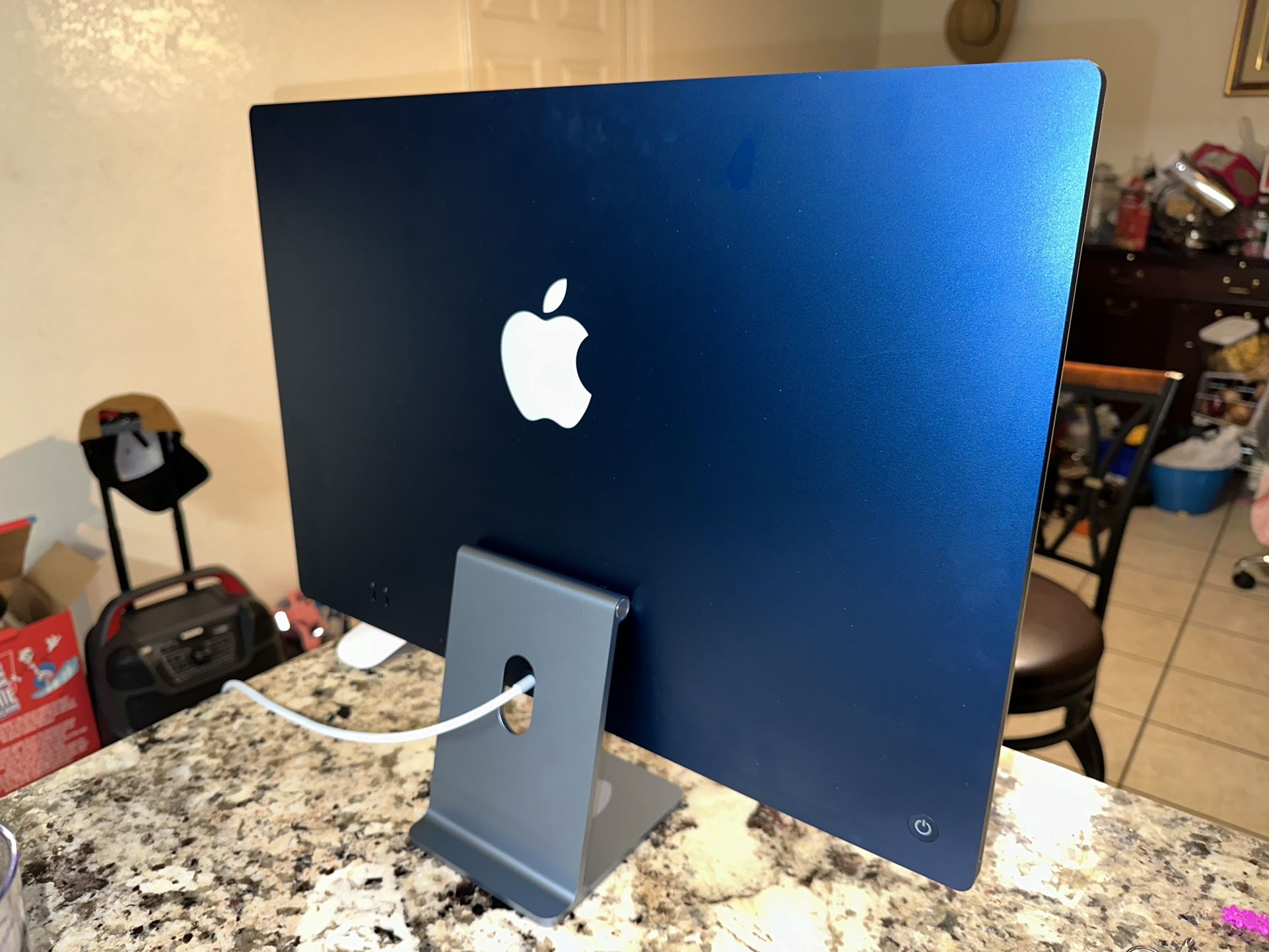 Blue 24 Inch Apple Imac 