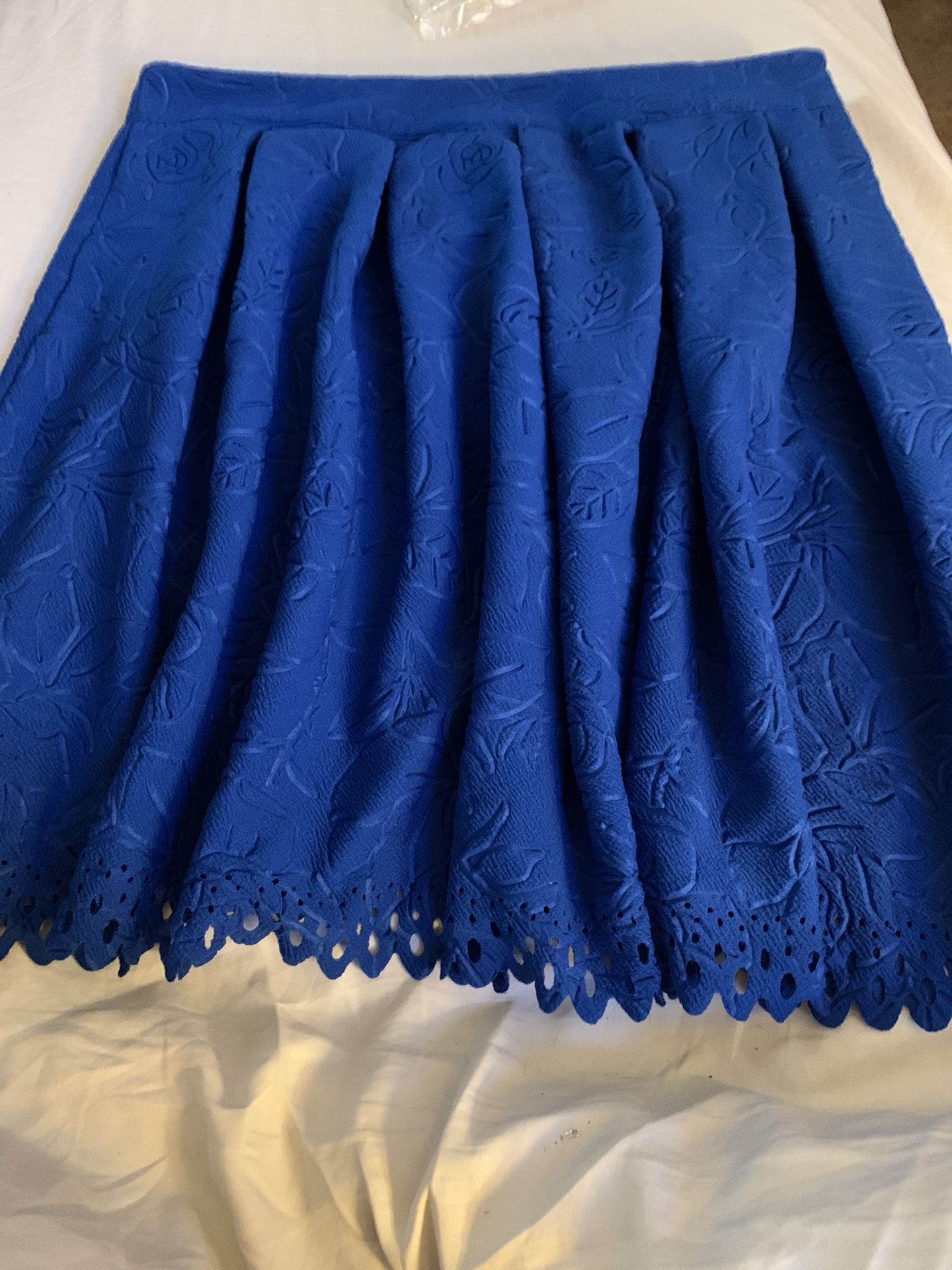 NWT Vintage Talbots Blue Leather Bag And Blue Miami Skirt