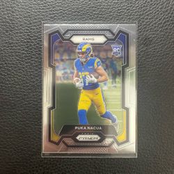 2023 Puka Nacua Prizm Rookie Card. Los Angeles Rams.