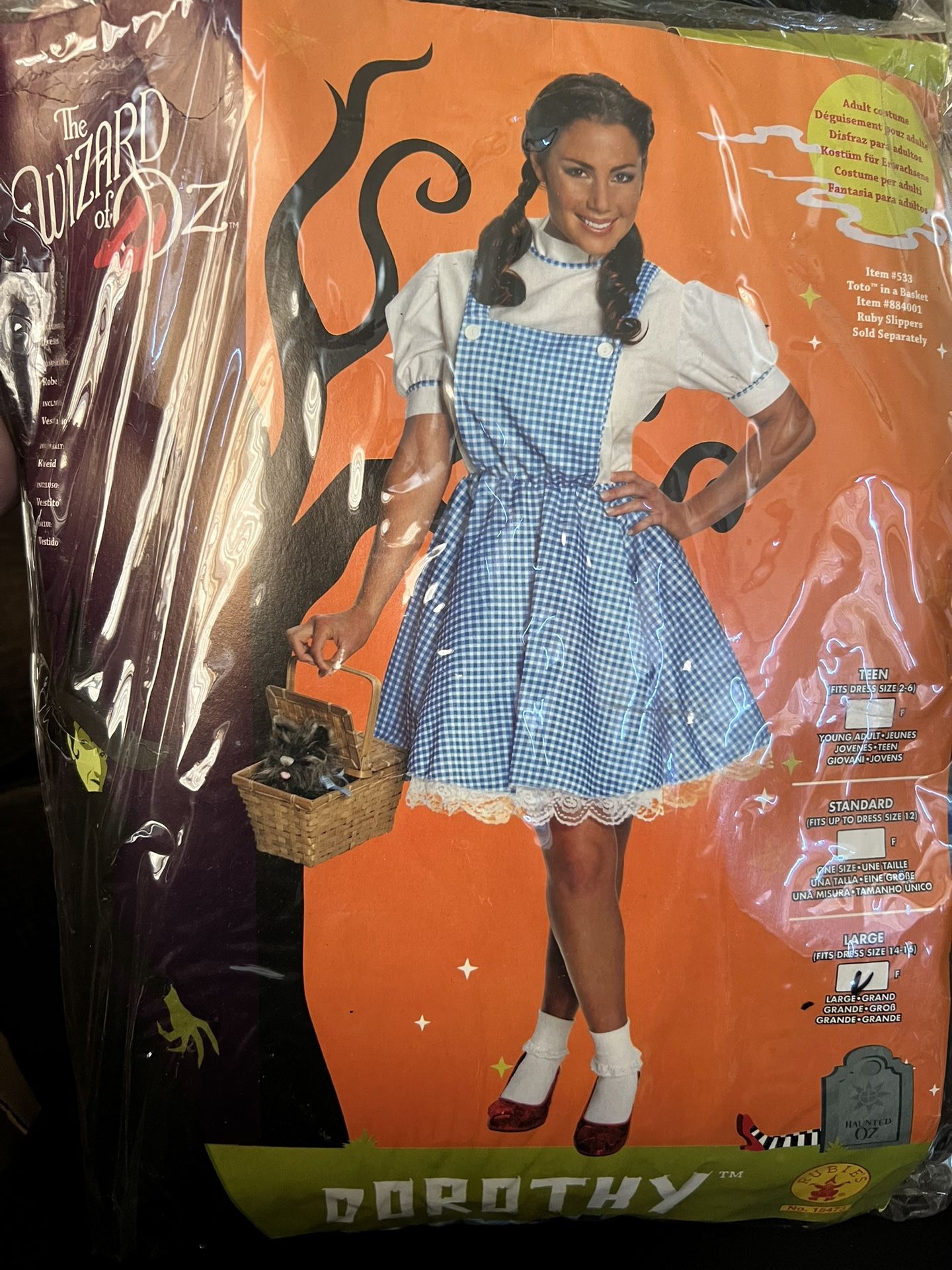 Large Adult Dorthy Costume 