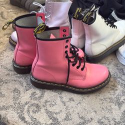 Dr. Martens 1460 Bubblegum Pink Patent Leather Boots. Acid Pink Patent Leather.