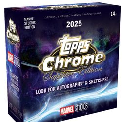 2025 Topps Marvel Studios Chrome® Sapphire - Hobby Box