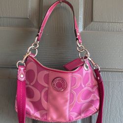 Pink coach bag