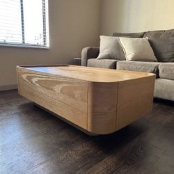 Floating Wood Coffee Table MCM