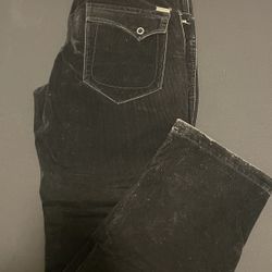 all black Corduroy pants baggy fit 