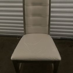 Off White And Gray Dinner Room Set With 6 Chairs 