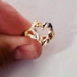 10K Solid Gold Ring For Wedding Size 7
