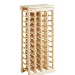 Pine Wood 44 Bottle Wine Rack