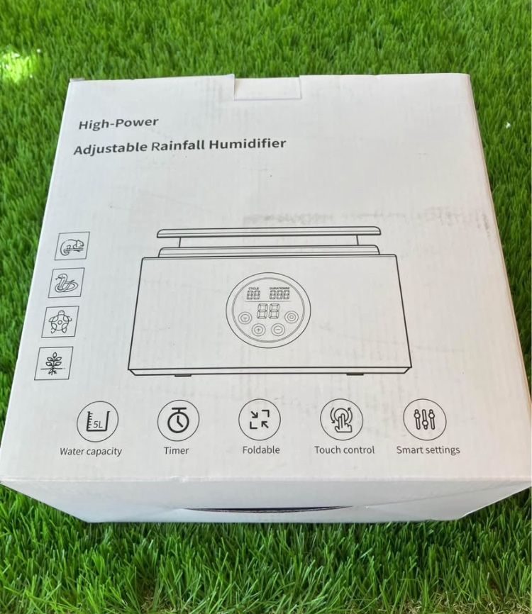 NEW IN BOX - FABULOUS White High Power adjustable collapsing rainfall top fill humidifier fogger 5L