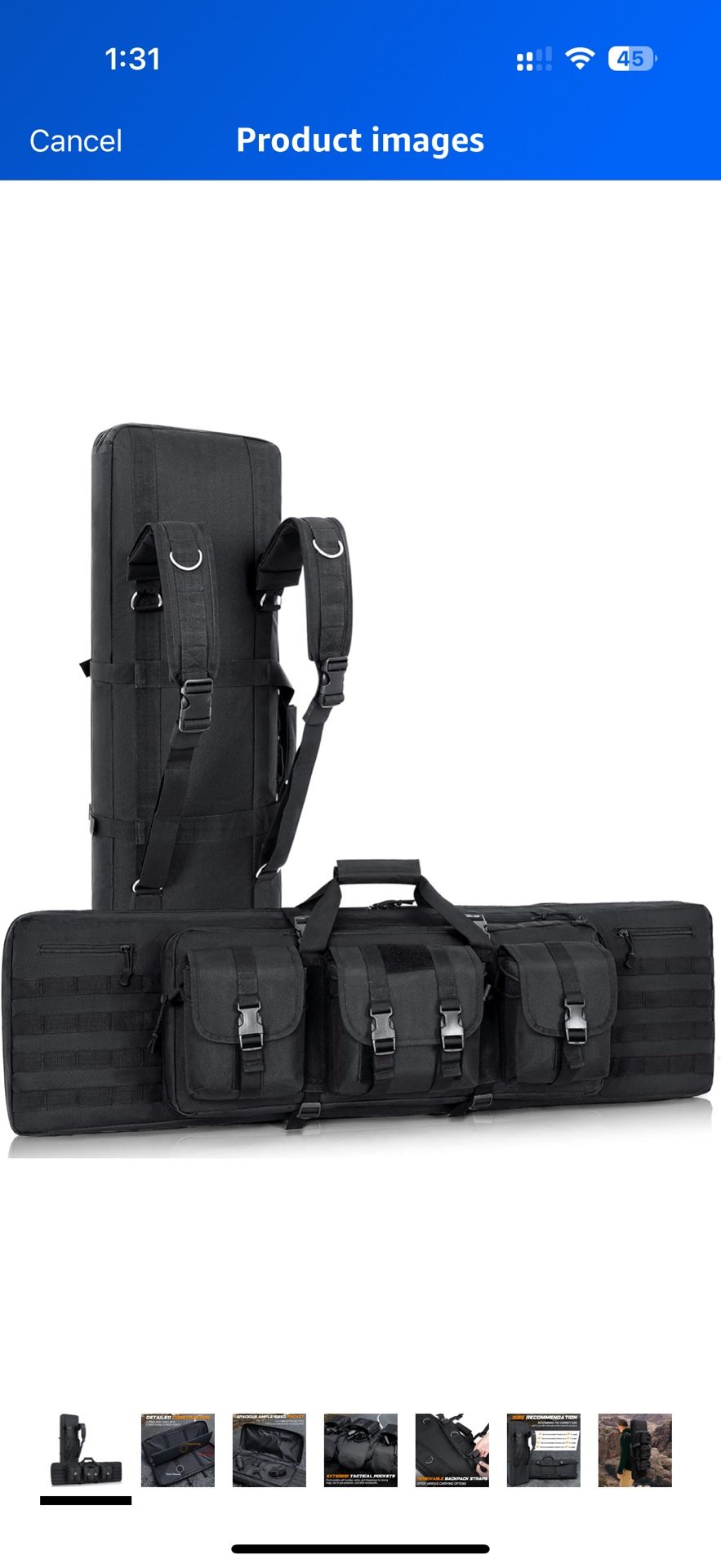 DULCE DOM Soft Double Rifle Bag, Gun Case Storage & Transportation