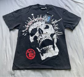 Black Skull Graphic T-Shirt with Tags