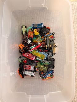 Assorted Hot Wheels type cars