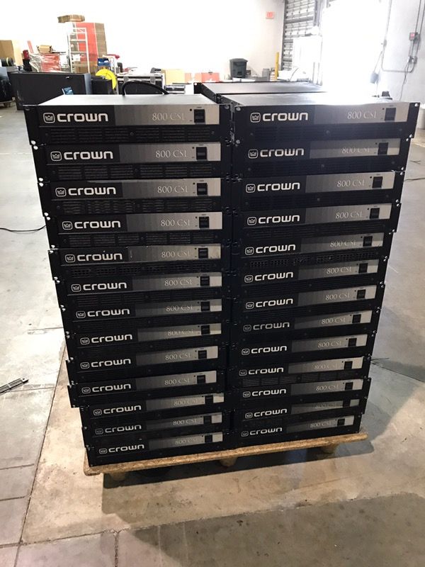 Crown Amplifiers- CSL 460, CSL 800, CSL 1400