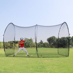 Baseball Softball Batting Cage, Hitting Cage Net and Frame Backyard Baseball Softball Training Equipment, Freestanding Portable Batting Cage for Hitti