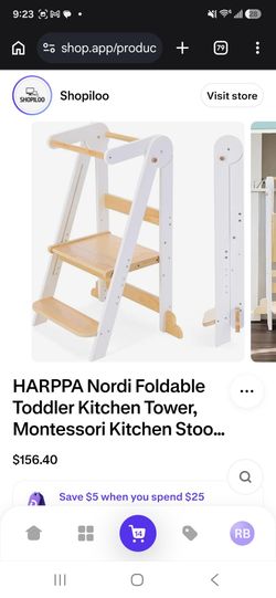 HARPPA Nordi Foldable Toddler Kitchen Tower