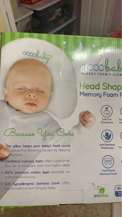 Head shaping memory foam pillow