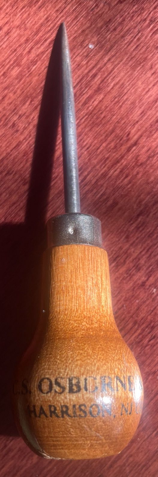 “C.S. Osborne” Scratch Awl Leather Tool, Measures 3-7/8 Long