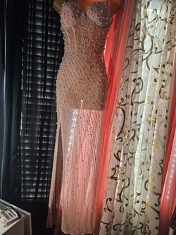 Pink Beaded Dress