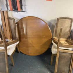 Circle Wooden Table 