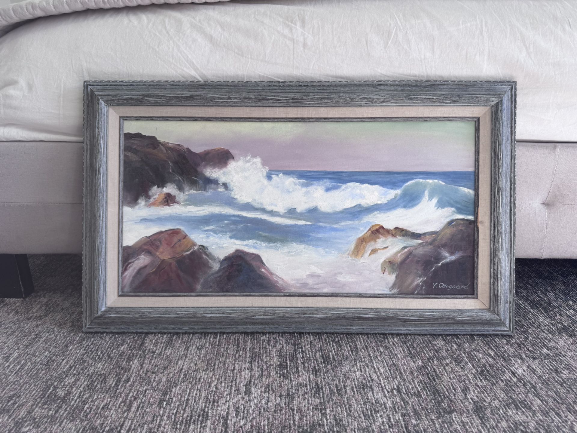 Original beach landscape painting