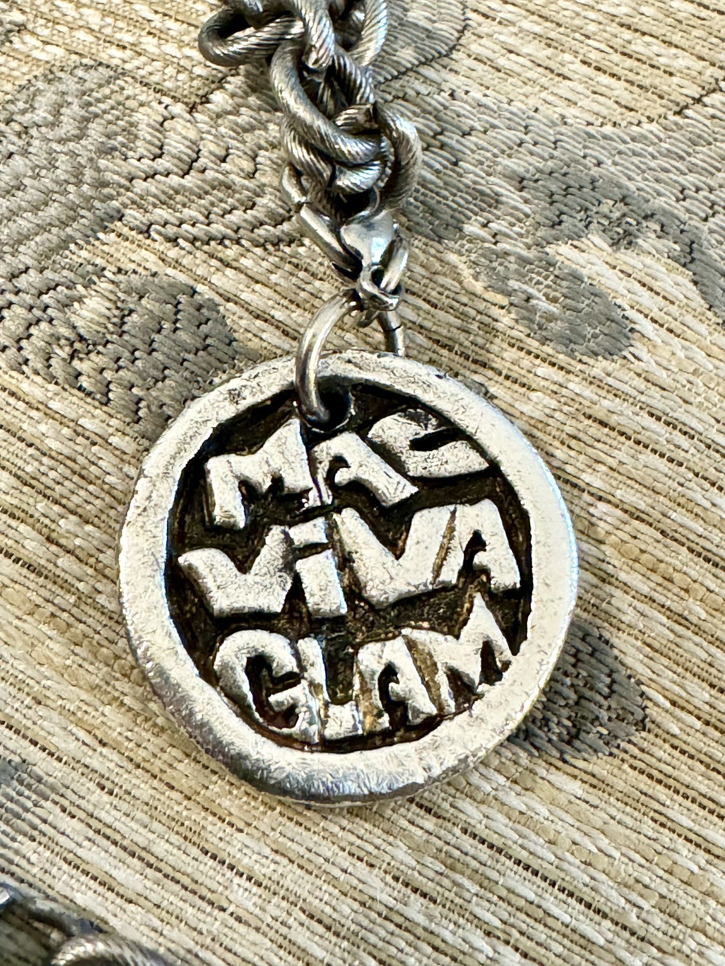 1995 Original MAC Cosmetics Viva Glam Fashion Cares Pendant And Chain