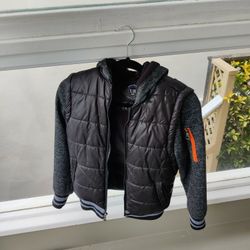 Urban Republic New Sleek Black Jacket (Size L 12 To 14 Yr Old)