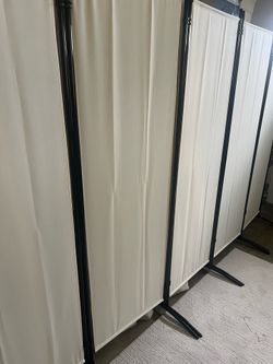 Room Divider Beige/Black