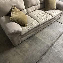 Suede Couch