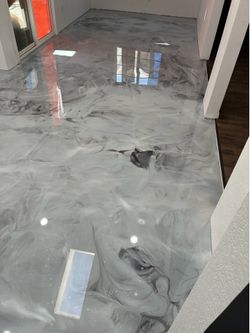 Metallic epoxy resin kit