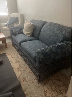 Navy sofa