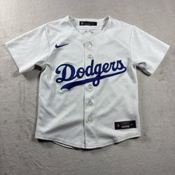 Los Angeles Dodgers Jersey Shirt Kids 5/6 M White #50 Mookie Betts MLB #5A
