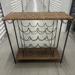 Cute Rattan Wine Rack From Wilson Creek Winery