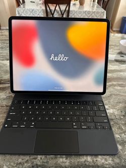 Ipad pro 12.9 5th gen with apple keyboard att cellular unlocked