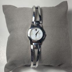 Movado Women’s Stainless Steel Bracelet Watch with Mother Of Pearl Dial