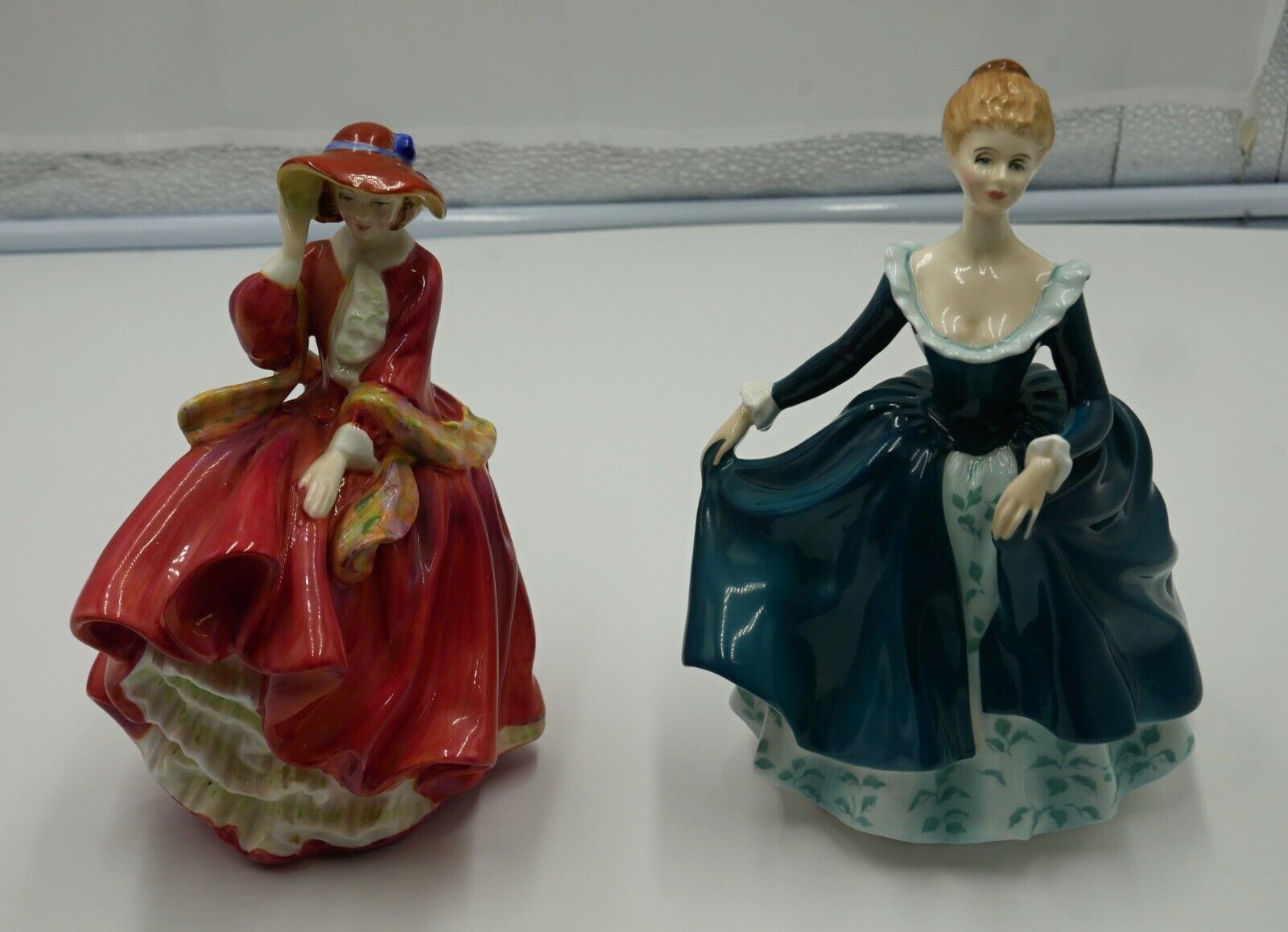 Lot of 2 Royal Doulton Figurines Top o' The Hill HN 1834 and Janine HN 2461 mint