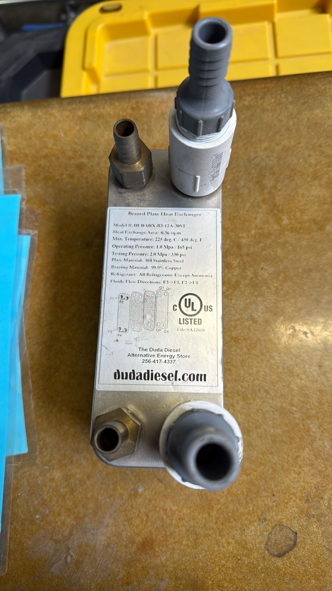 Plate Chiller B3-12A 30 Plate Heat Exchanger
