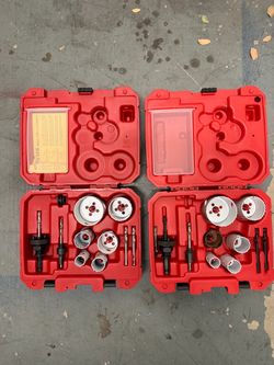 Milwaukee Hole Saw Kit Set x2