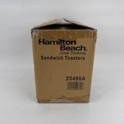 New Hamilton Beach Dual breakfast Sandwich Maker  25490