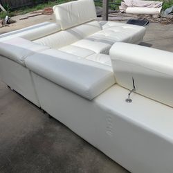 White sectional