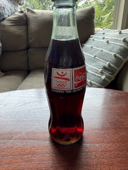 Vintage 1992 Olympics Barcelona Coca Cola Classic Bottle 8 Fl Oz