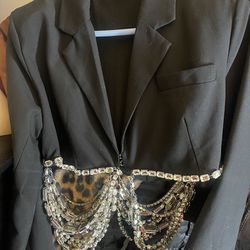 Jacket with diamonds on it