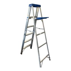 Werner Model 366 6’ Aluminum Step Ladder 250 lb Heavy Duty