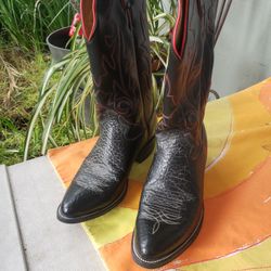  Cowboy Boots Black