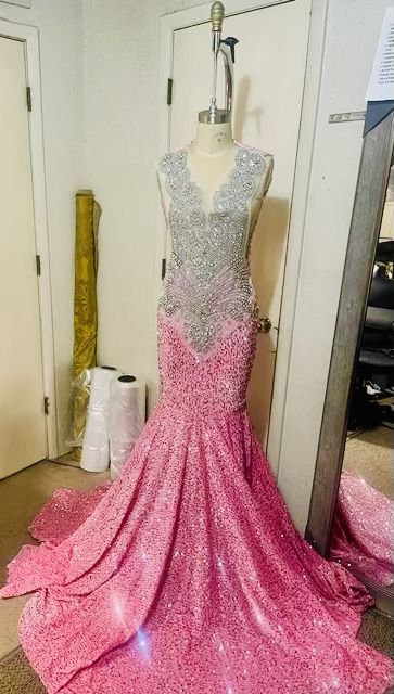 Custom made diamond dress
