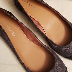 Coach flats like new size 8, $55